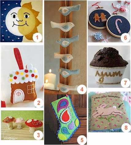 Craft Ideas August on Felt Gingerbread House Ornament From Bugs And Fishes By Lupin Via