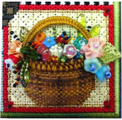 Final Bead Flower Basket