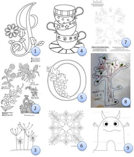 Free hand-embroidery patterns – Needle Work