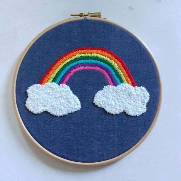 Free Rainbow of Hope Embroidery Pattern – Needle Work