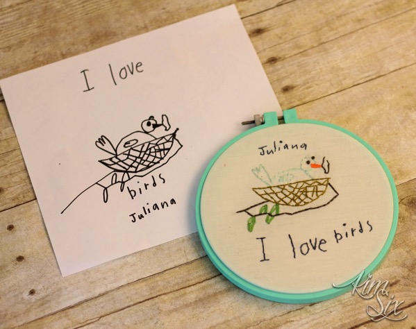 How to Turn Kids Artwork into Embroidery – Needle Work