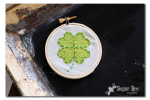 hoop art shamrock