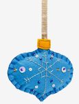 Free Pattern - DMC Blue Snowflake Bauble Craft Pattern – A Free, Elegant Make for Handmade Christmas Decorating christmas-tree-ornament-free-pattern-embrodiery