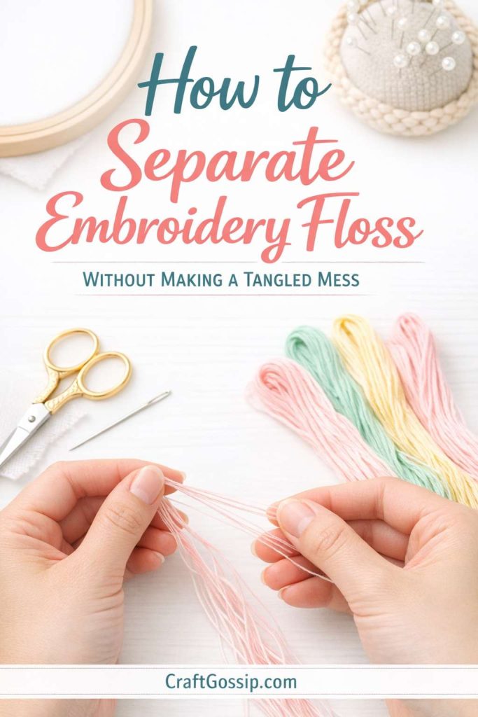 How to Separate Embroidery Floss Without Making a Tangled Mess