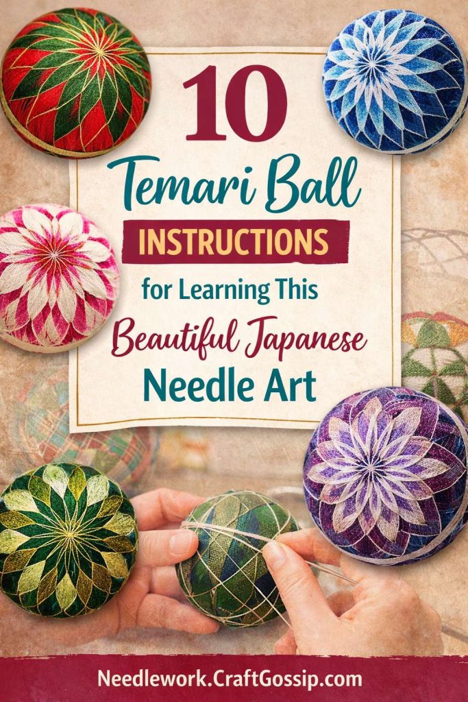 10 Temari Ball Instructions for Learning This Beautiful Japanese Needle Art